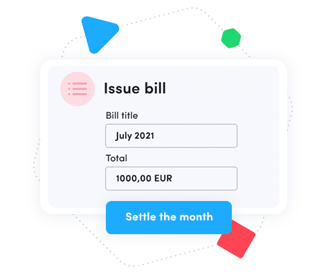 Automatic sending of bills