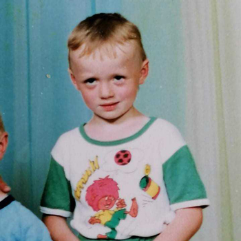 Mateusz as a child