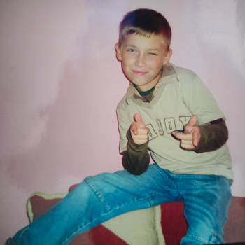 Paweł as a child